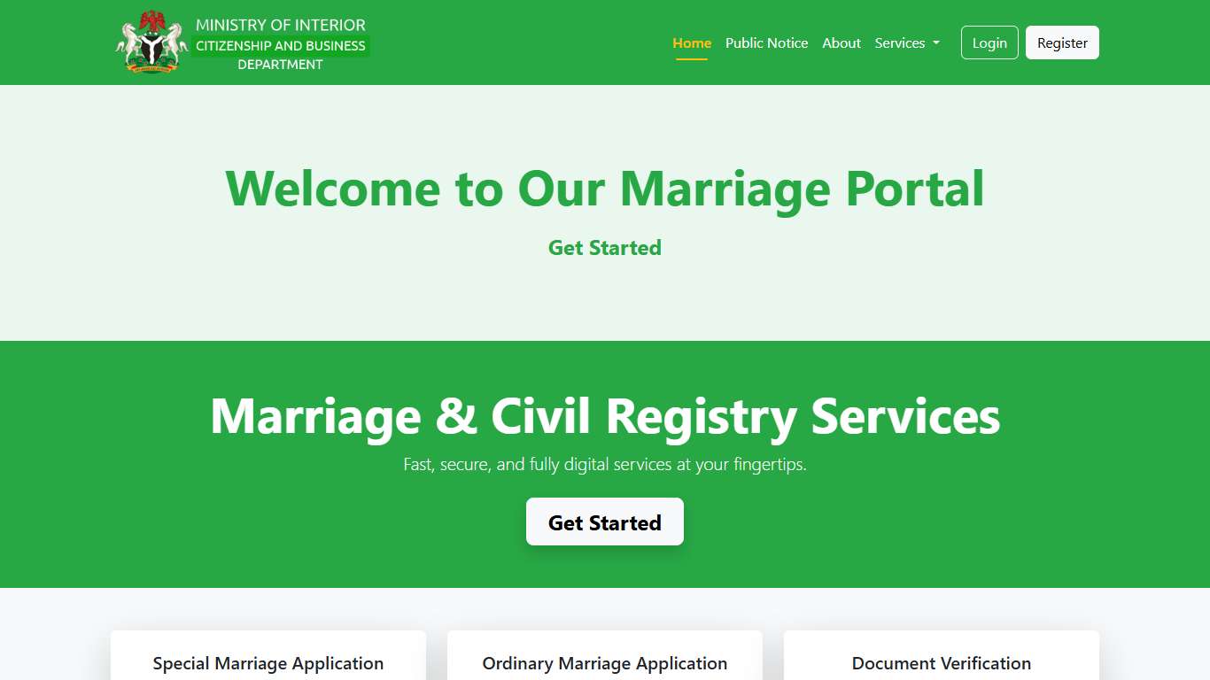 Home | Marriage Portal